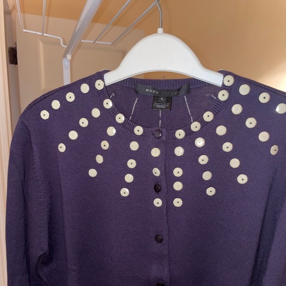 Marc Jacob’s purple beaded cardigan - Picture 5 of 6